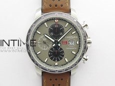 Mille Miglia 168571 SS V7F 1:1 Best Edition Gray Dial On Brown Gummy Strap A7750 to Cal.107179