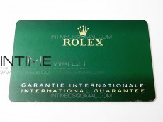 Rolex Warranty Card with tag 2020 Version