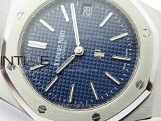 Royal Oak 39mm 15202 SS ZF 1:1 Best Edition Blue Textured Dial on SS Bracelet A2121 V2