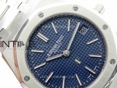 Royal Oak 39mm 15202 SS ZF 1:1 Best Edition Blue Textured Dial on SS Bracelet A2121 V2