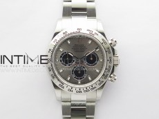 Daytona 116509 904 SS BTF 1:1 Best Edition Gray Dial On 904L SS Bracelet SA4130