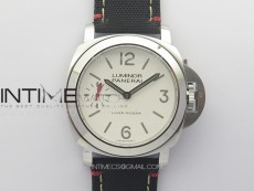 PAM1342 W HWF 1:1 Best Edition White Dial on Black Nylon Strap A6497