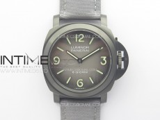 PAM2121 DLC Titanium HWF 1:1 Best Edition Gray Dial On Gray Nylon Strap A6497