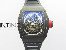 RM035-02 Real Forge Carbon ZF Best Edition Skeleton Dial on Black Rubber Strap NH05A V3