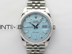 DateJust 41 126334 SS BP 1:1 Best Edition Ice Blue Dial on Jubilee Bracelet