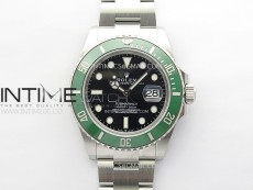 Submariner 126610 LV Green Ceramic Bezel 904L Steel M+F 1:1 Best Edition Black Dial On 904L Bracelet VR3235