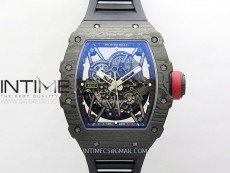 RM035-02 Real NTPT ZF All in one movement 1:1 Best Edition Skeleton Dial on Black Rubber Strap V5