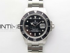 Submariner 16610 LN No Rehaut Engraving 904L Steel ARF 1:1 Best Edition on SS Bracelet SH3135 V2