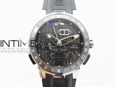 Executive Toro SS TWA 1:1 Best Edition Black Dial on Black Rubber Strap Asian UN-32