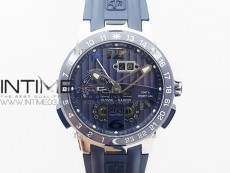 Executive Toro SS TWA 1:1 Best Edition Blue Dial on Blue Rubber Strap Asian UN-32