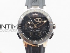 Executive Toro 326-03 RG TWA 1:1 Best Edtion Black Dial on Black Rubber Strap Asian UN-32