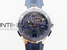 Executive Toro RG TWA 1:1 Best Edition Blue Dial on Blue Rubber Strap Asian UN-32