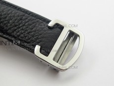 Tank Solo Ladies 25mm SS AF 1:1 Best Edition White Dial on Black Leather Strap Ronda Quartz