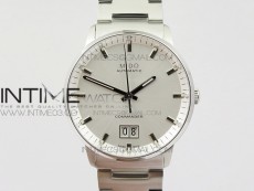 Commander SS HGF 1:1 Best Edition White Dial On SS Bracelet A2824